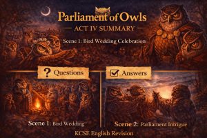 Parliament of Owls Act 4 Summary